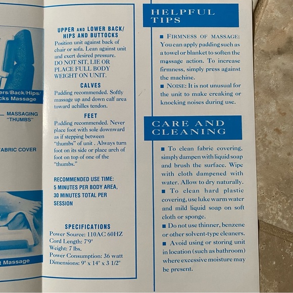 Sharper Image 'Kneading Fingers' Shiatsu Massager - Picture 13 of 15